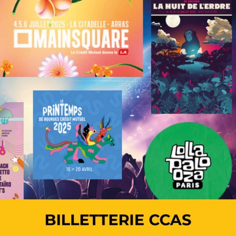 2025-Les festivals d'été avec la  billetterie de la CCAS